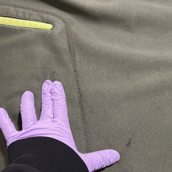 Russell Mens Army Green Fleece Drawstring Hoodie Sweater Jacket Size XLarge - Picture 5 of 10